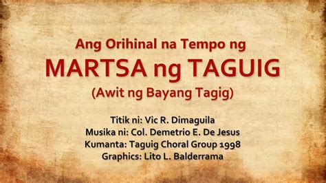 martsa ng taguig lyrics|Martsa ng Taguig .